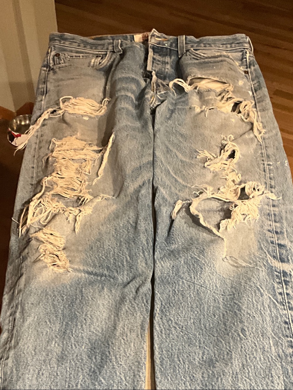 Levi's 501 Button-Fly Blue Denim Jeans